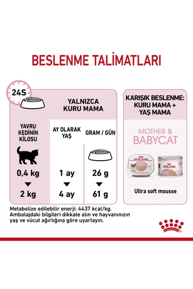 Mother&babycat Gebe/laktasyondaki Anne Ve Yavru Kedi Için Kuru Kedi Maması 2kg - Resim 7