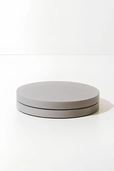 Beton Gri 4’lü Bardak Altlığı Seti ve Stand | Minimalist Modern Dekoratif Beton Altlık Takımı - 7