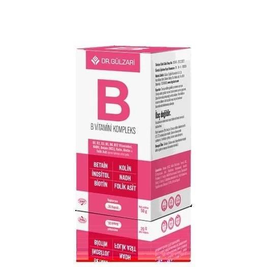 Dr. Gulzarı B Komplex 30 Kap ürün görseli