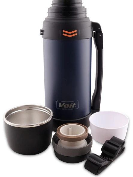 Voit Voıt Hero Thermos 2000ML Termos - Mavi - Resim 3