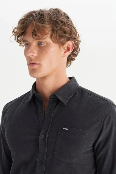 Wrangler Erkek Kadife Gömlek MW5A14A003 - Resim 4