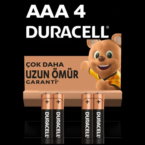 Duracell AAA 4lü İnce Kalem Pil - Resim 2