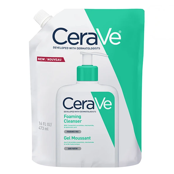 Cerave Foaming Cleanser Refill Dökme Poşet Normal ve Yağlıya Dönük Ciltler İçin Köpüren Temizleyici 473 ml ürün görseli