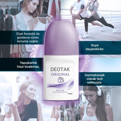 Deotak Roll-On Original Unisex 35 ml - Resim 3