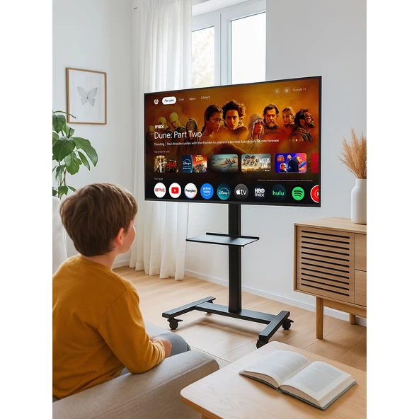 Cletech Raflı Modüler LCD Tv / Monitör Sehpası 43" - 75" - 4