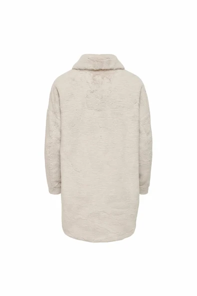 Only Vıda Fur Kadın Uzun Ceket 15260048 - Resim 2