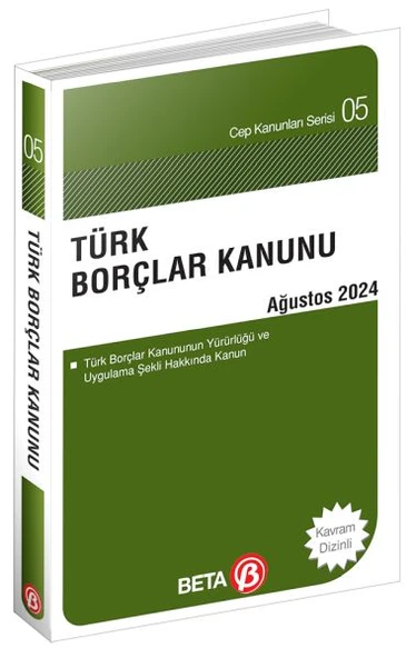 Türk Borçlar Kanunu - Ağustos 2024 ürün görseli 1