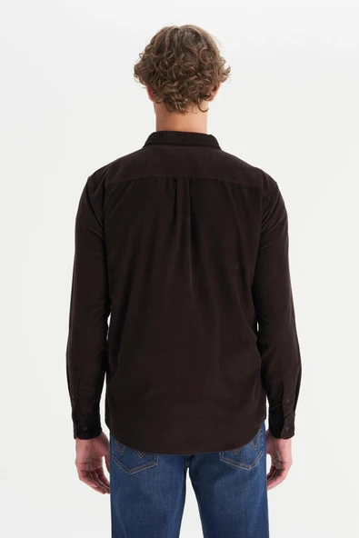 Wrangler Erkek Kadife Gömlek MW5A14A944 - Resim 5