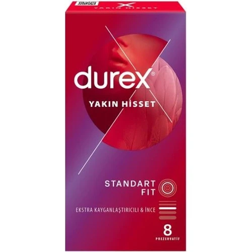 Durex Yakın Hisset Standart Fit 8li ürün görseli