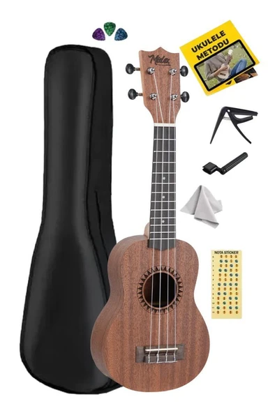 Midex SPA-251 Maun Ağacı Kaliteli Soprano Ukulele Seti ürün görseli