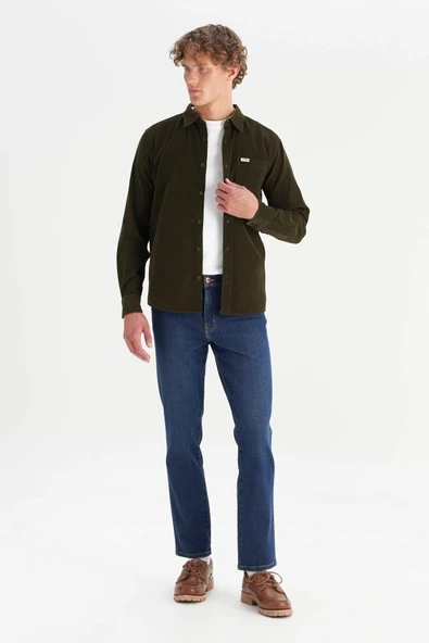 Wrangler Erkek Kadife Gömlek MW5A14AXIX - Resim 2