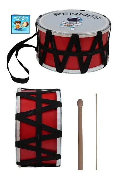 Rennes DVL-31RD Örf Aletleri Özel Tasarım Çocuk Davulu 30 cm - 2