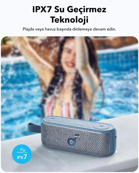 Anker Soundcore Motion 100 Bluetooth Hoparlör - Mavi - A3133 - 6