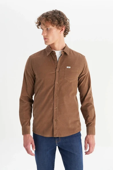 Wrangler Erkek Kadife Gömlek MW5A14A211 - Resim 3