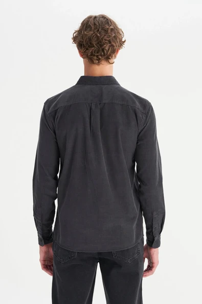 Wrangler Erkek Kadife Gömlek MW5A14A003 - Resim 5