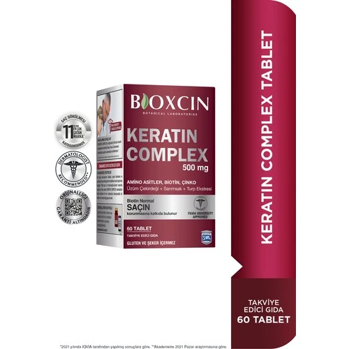 Bioxcin Keratin Complex 500 mg 60 Tablet ürün görseli