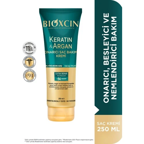 Bioxcin Saç Bakım Kremi Onarıcı Keratin  Argan 250 ml ürün görseli