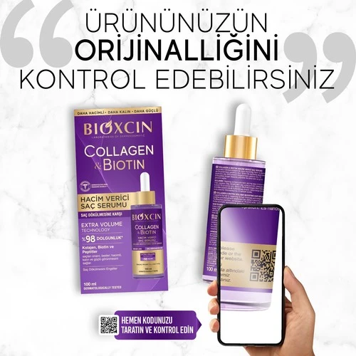 Bioxcin Saç Serum Collagen Biotin 100 Ml - Resim 4