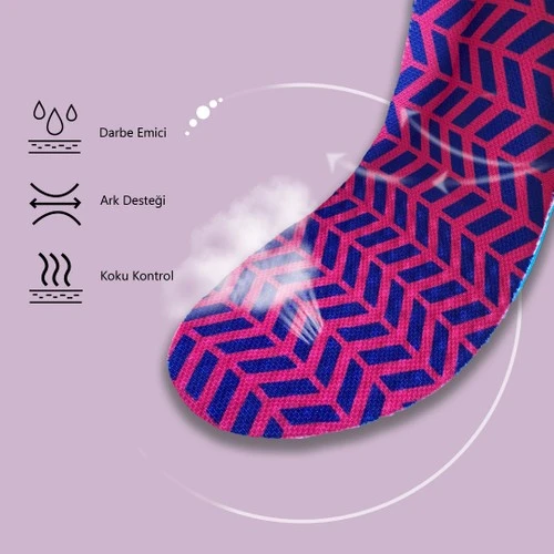 Active Team Darbe Emici Ark Desteği İş Ayakkabıları İçin Yumuşak Iç Tabanlık No: 36-40 - Resim 4