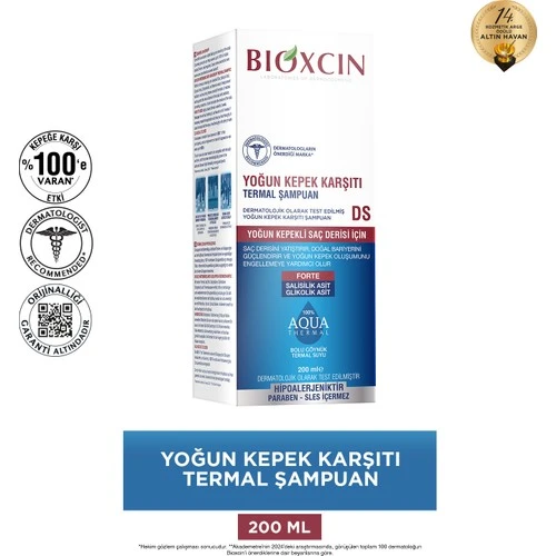 Bioxcin Aquathermal DS Yoğun Kepek Şampuan 200 ml - Resim 2