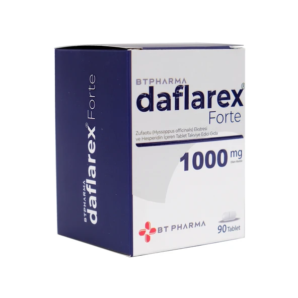 Btpharma Daflarex Forte 90 Tablet 1000 Mg ürün görseli