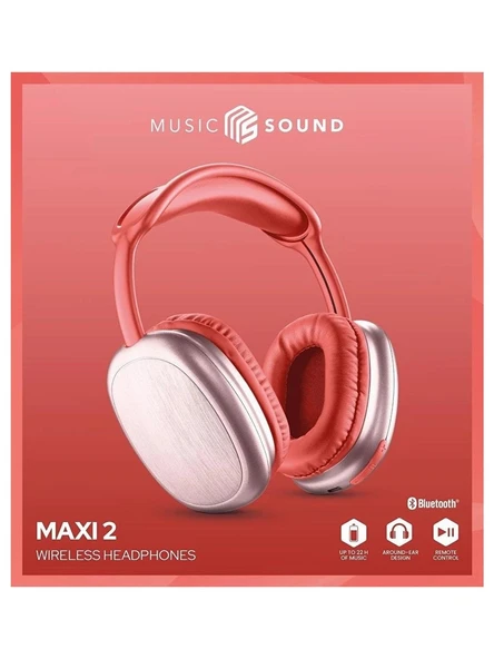 Cellularline Music Sound 2 Maxi Kırmızı Kulak Üstü Bluetooth Kulaklık - 3