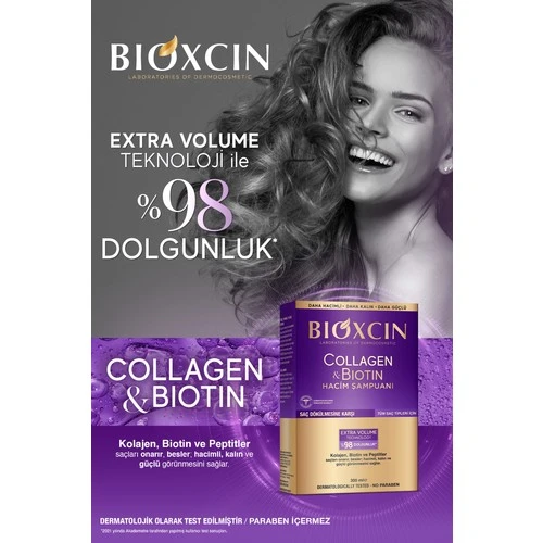 Bioxcin Collagen  Biotin Hacim Şampuanı 300 ml - 3 Al 2 Öde - Resim 4