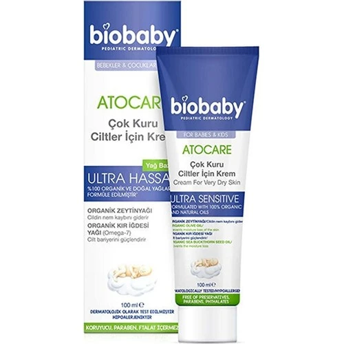 Biobaby Kuru ve Atopik Ciltler İçin Krem 100 ml ürün görseli 1
