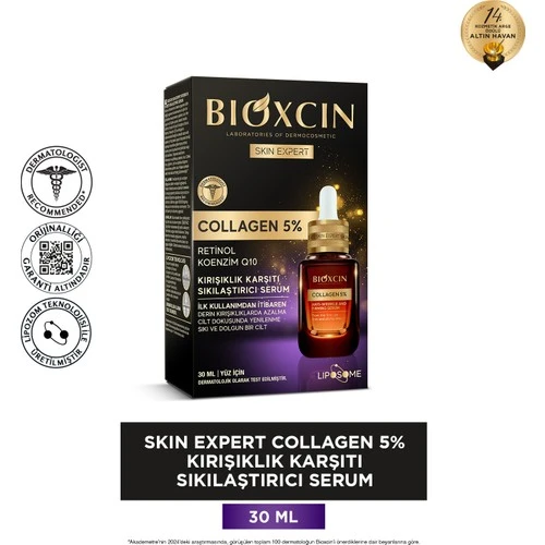 Bioxcin Collagen %5 Kırışıklık Karşıtı Sıkılaştırıcı Serum 30 ml ürün görseli
