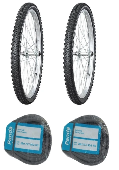 IRC 26 Jant 26x1.95 B-1435 Bisiklet Dış Lastiği X 2 Adet + Panda İç Lastik Seti ürün görseli 1