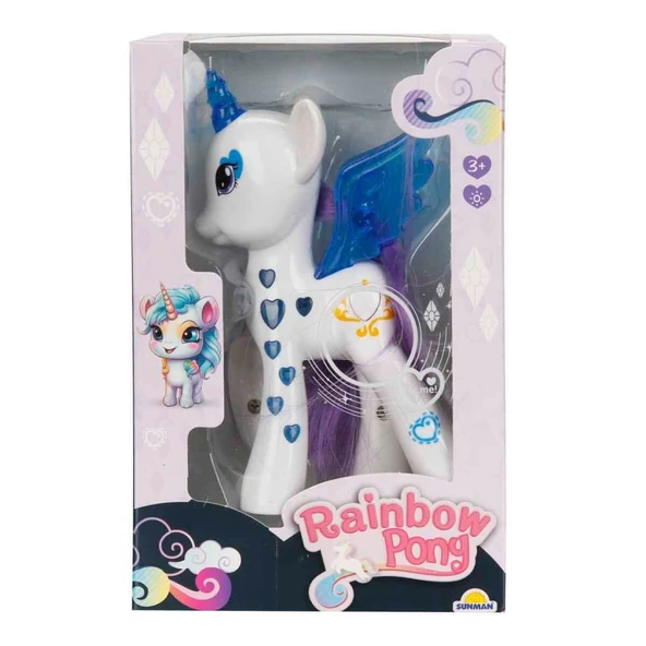 Işıltılı Pony Figür - Işıklı Figür - Mavi - Resim 4