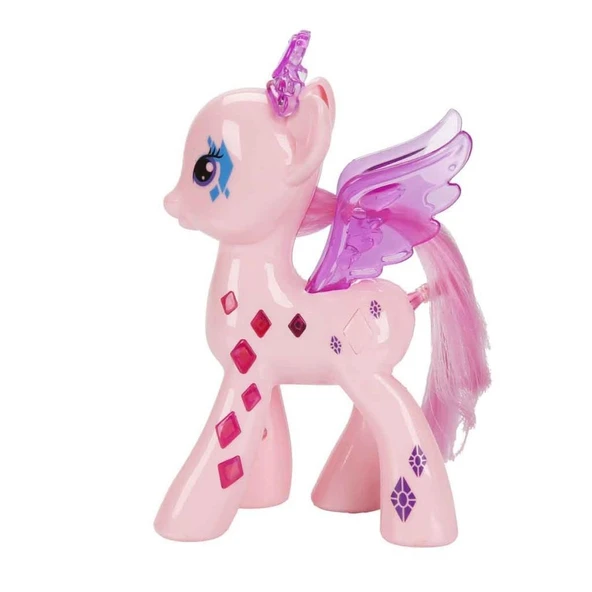 Işıltılı Pony Figür - Işıklı Figür - Pembe - 2
