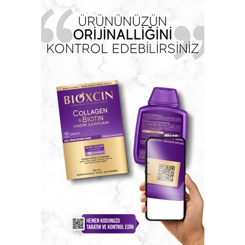 Bioxcin Collagen  Biotin Hacim Şampuanı 300 ml - 3 Al 2 Öde - Resim 3