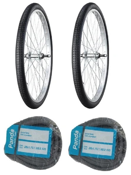 IRC 26 Jant 26x1.75 NDA Bisiklet Dış Lastiği X 2 Adet + Panda İç Lastik Seti ürün görseli 1