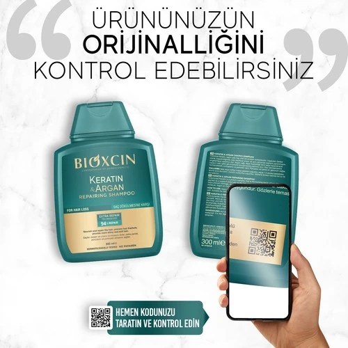 Bioxcin Keratin Ve Argan Onarıcı Şampuan 300 Ml - 3 Al 2 Öde - Resim 4
