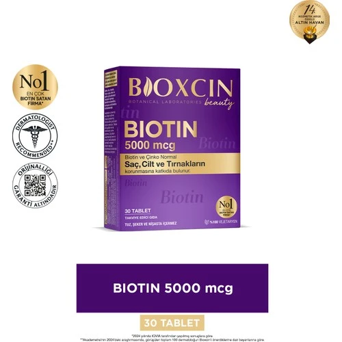 Bioxcin Biotin 5000 mcg 30 Tablet ürün görseli