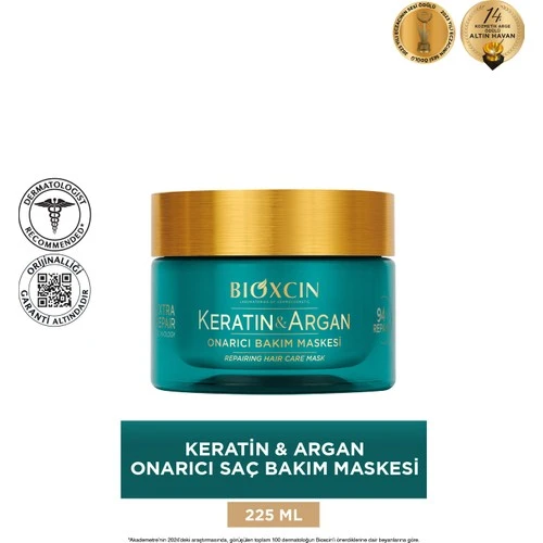 Bioxcin Keratin  Argan Onarıcı Bakım Maskesi 225 ml ürün görseli 1
