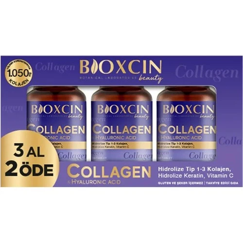Bioxcin Collagen Hyaluronic Acid Hidrolize Tip 1-3 Kolajen 3 x 30 Tablet - 3 Al 2 Öde ürün görseli 1