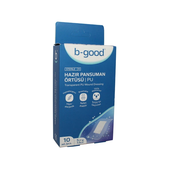 B-Good Hazır Pansuman Örtü Su Geçirmez 5cm x 7,5 cm 10lu ürün görseli