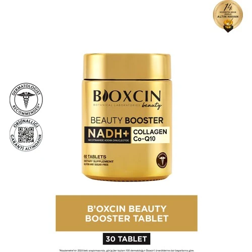 Bioxcin Beauty Booster Hidrolize Kolajen Hyalüronik Asit Nadh İçeren Tablet Takviye Edici Gıda 60 Tablet ürün görseli
