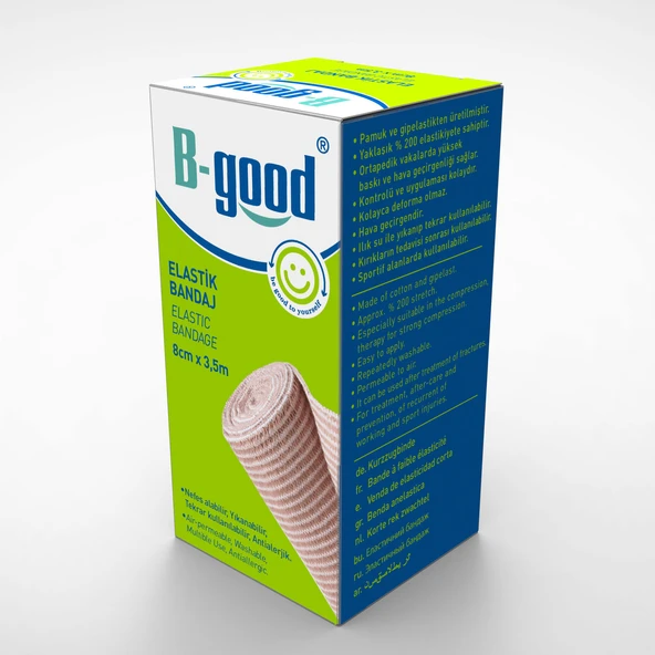 B-Good Elastik Bandaj 8cm x 3,5m ürün görseli