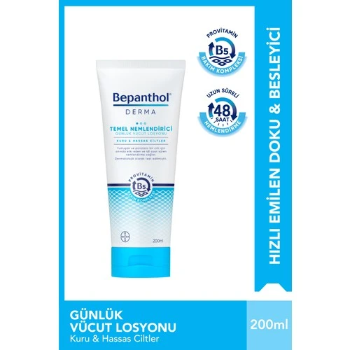 Bepanthol Derma Temel Nemlendirici Günlük Vücut Losyonu 200 ml ürün görseli