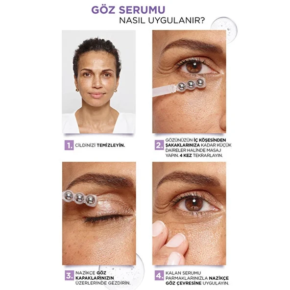 LOreal Paris Revitalift Filler Aydınlatıcı Göz Serumu 20 ml - Resim 6