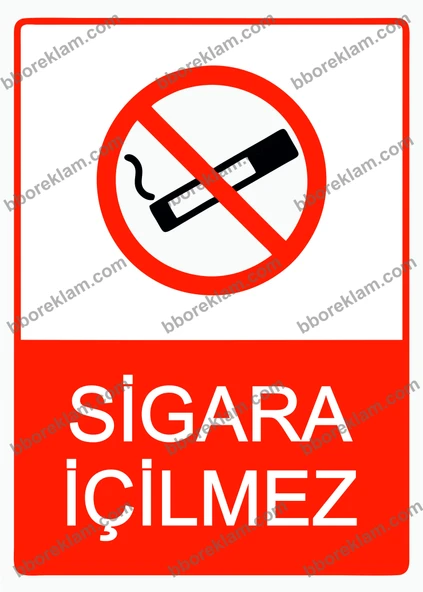 Sigara İçilmez Uyarı Levhası - 1
