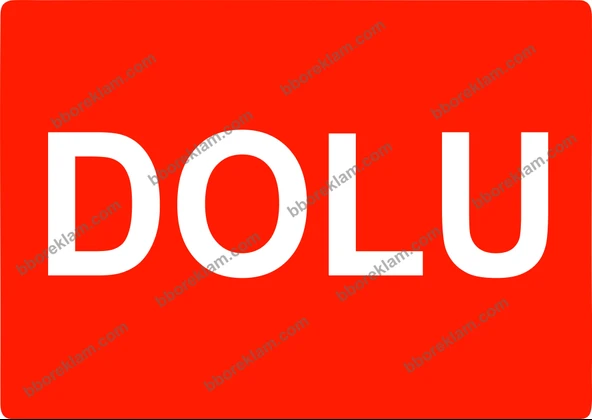 Dolu Uyarı Levhası ürün görseli 1