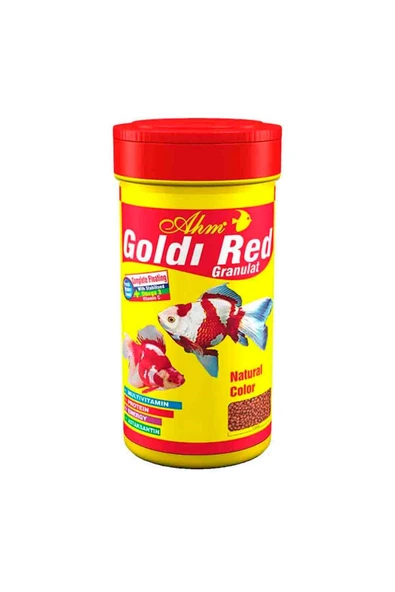 Ahm Goldi Red GranulatJapon Balığı Yemi 1000 Ml ürün görseli