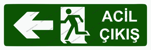Acil Çıkış Uyarı Levhası ürün görseli 1