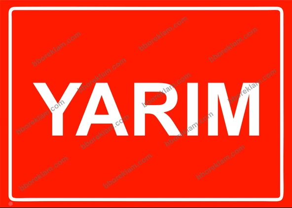 Yarım Uyarı Levhası ürün görseli 1