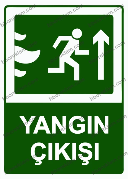 Yangın Çıkışı Uyarı Levhası - 1