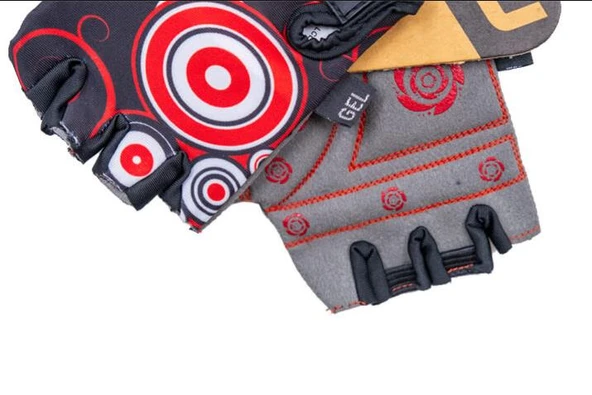 Bike Sky RAPTOR - Çocuk Eldiveni - Silikon Jelli - Kırmızı S beden - Resim 2